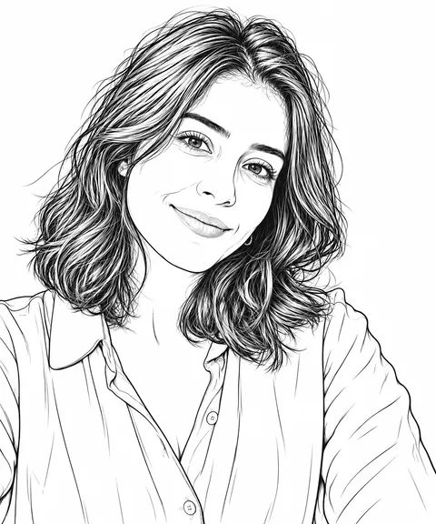 Example of clean line art style from photo