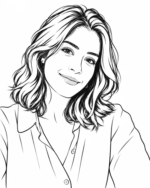 Example of minimal outline style from photo