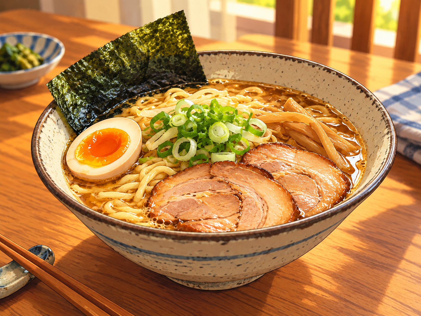 Anime version of the same bowl of ramen