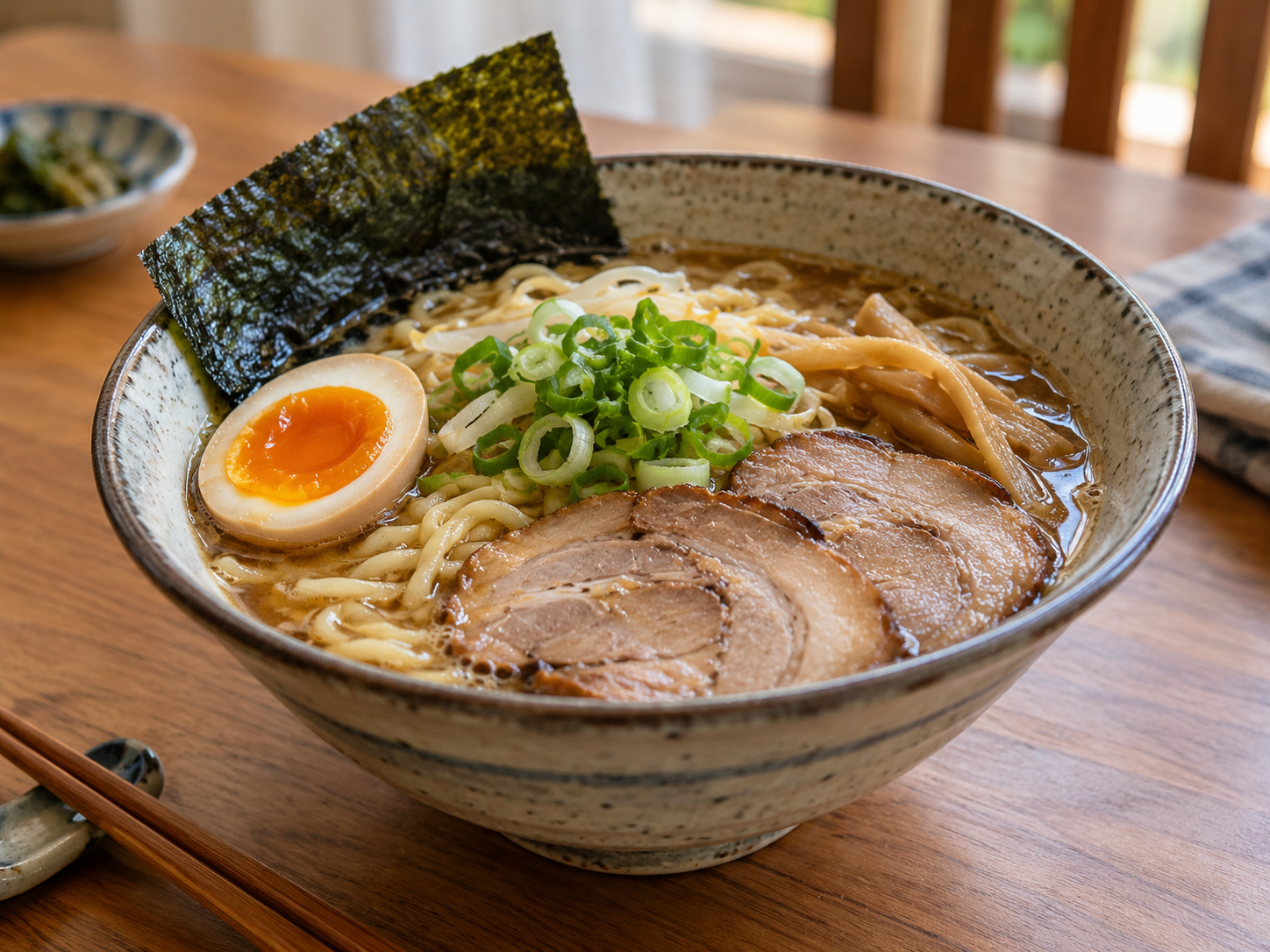 Original photo of a bowl of ramen