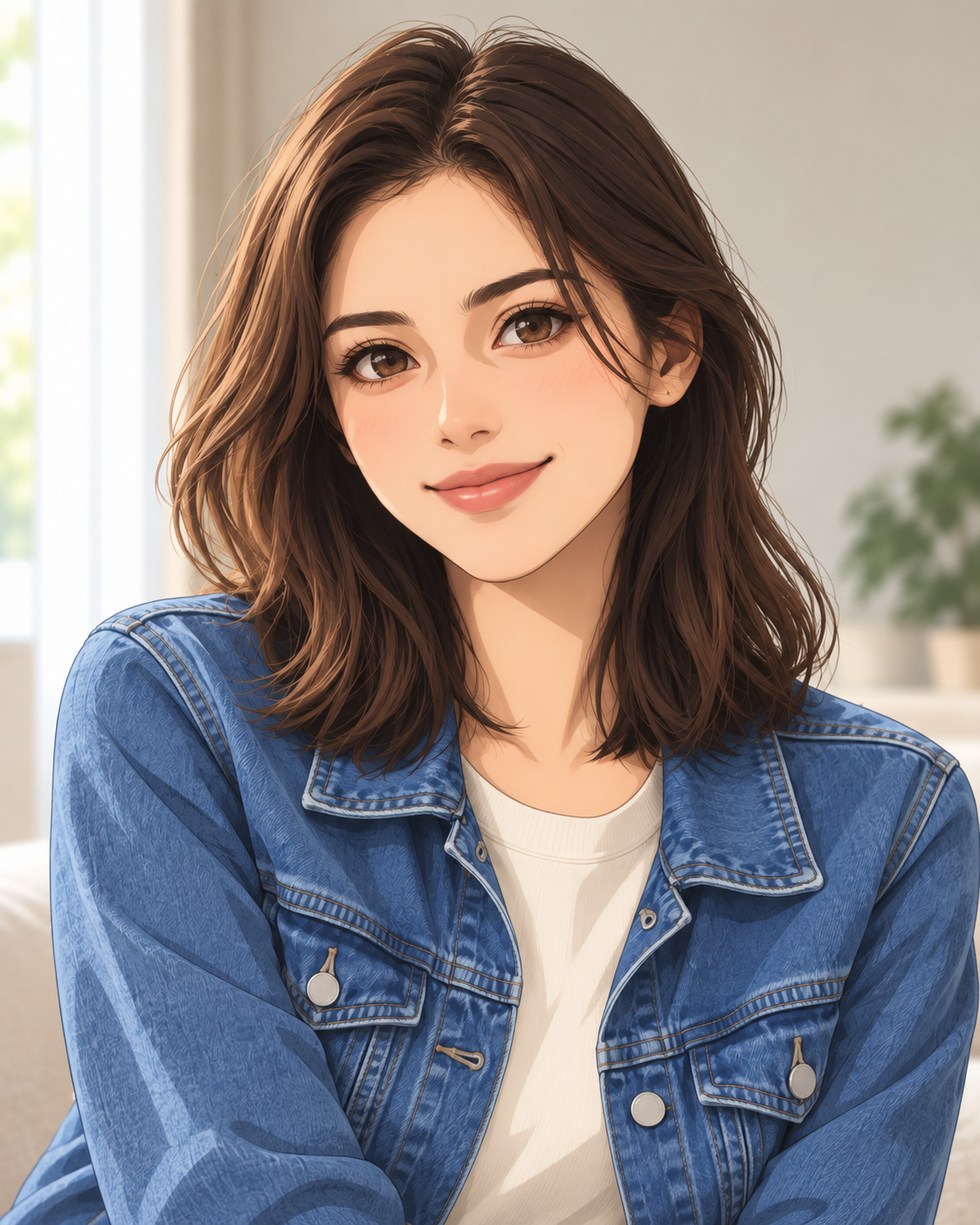 Anime style portrait preview