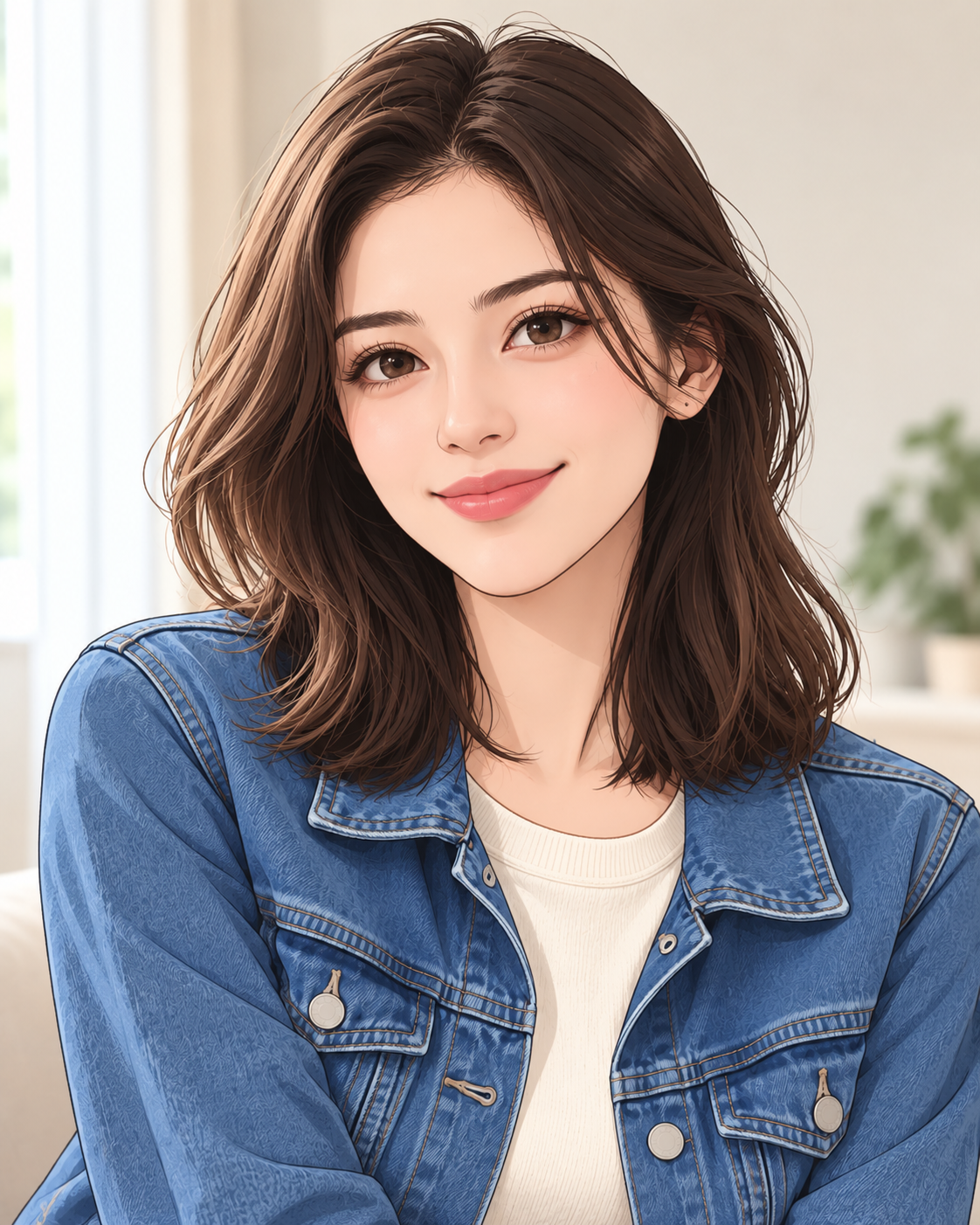 Webtoon style portrait preview